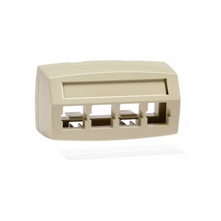 Commscope 4-PORT MODULAR FURNITURE, M14CE-E -246 FACEPLATE 0.08, SNAP, 760118257 M14CEE246FACEPL